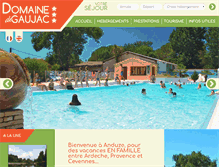 Tablet Screenshot of domaine-de-gaujac.com